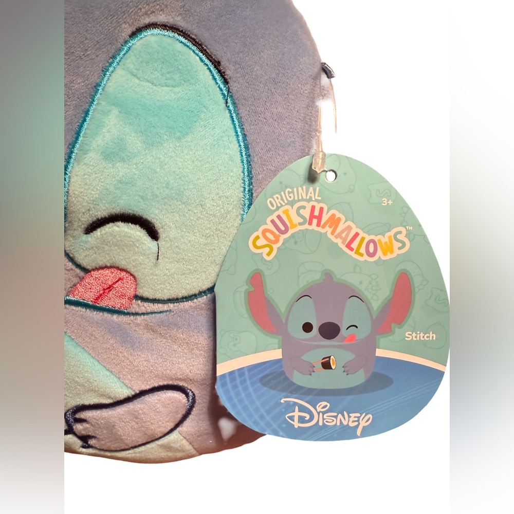 Squishmallows Disney Stitch NWT Blue & Green 8” Plush Duo & Stitch Canvas Print - Picture 6 of 9